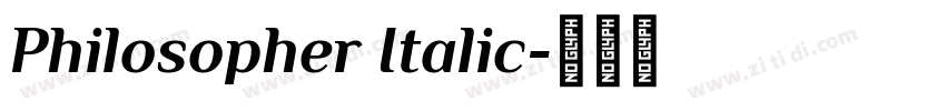 Philosopher Italic字体转换